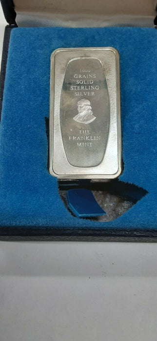 1971 Franklin Mint Fathers Day 1000 Grain Sterling Silver Ingot in Box