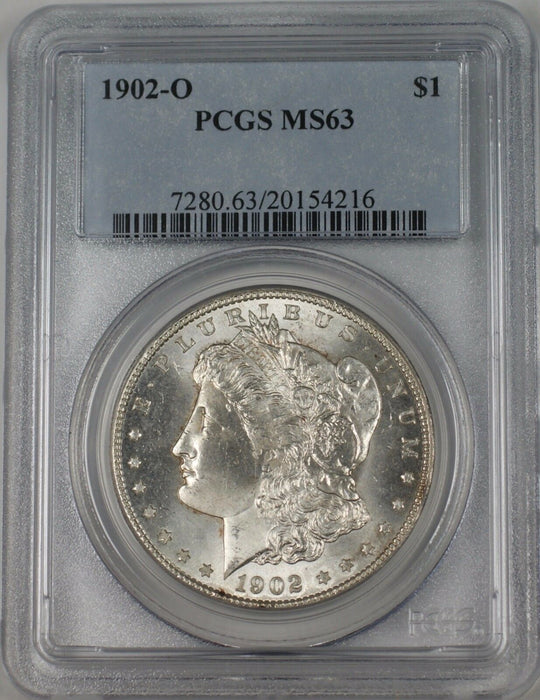 1902-O Morgan Silver Dollar $1 Coin PCGS MS-63 Better Coin (BR-25 C)