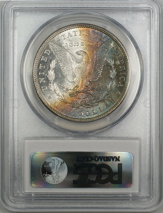 1896 Morgan Silver Dollar $1 Coin PCGS MS 63 (Beautiful Reverse Toning 12-A)