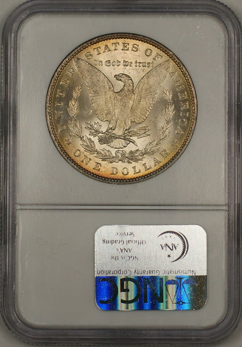 1886 Morgan Silver Dollar $1 Coin NGC MS-63 Nicely Toned (13a)