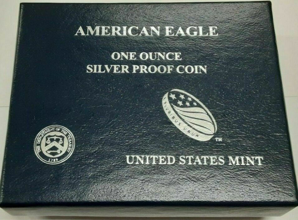 2013-W Proof American Silver Eagle S$1 1 Oz Troy .999 Fine With COA & OGP