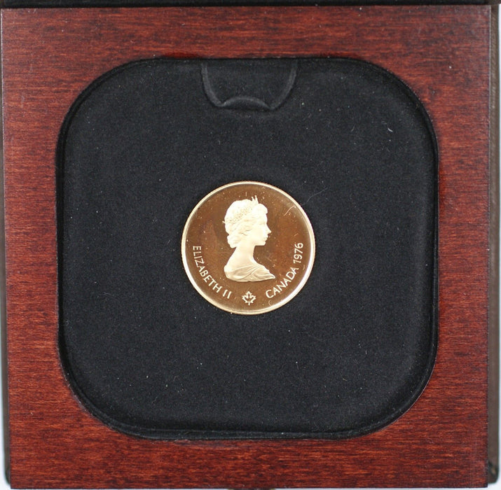 1976 Canada Olympic $100 1/2 Oz Gold Proof Commemorative Coin as Issued WW