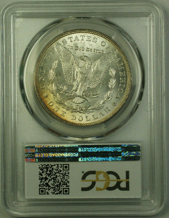 1887 Morgan Silver Dollar $1 Coin PCGS MS-63 Toned Obverse (20) (R)