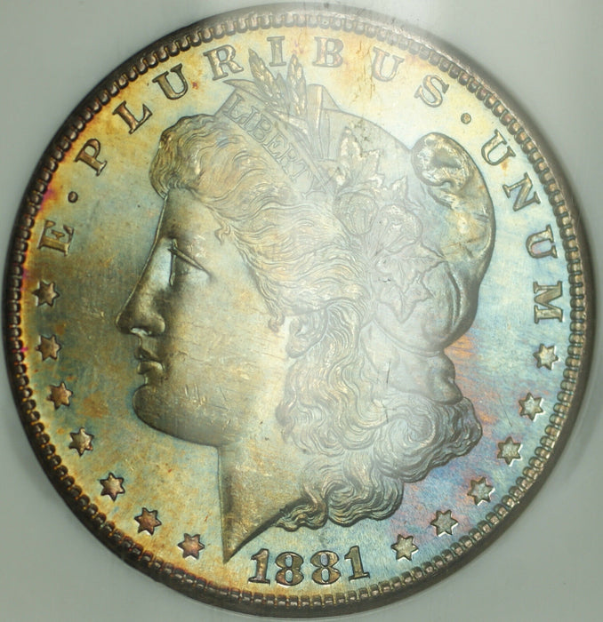 1881-S Morgan $1 Silver Dollar NGC MS-65 Semi Proof Like & Toned