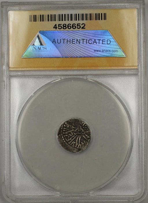 199-222 AD India Drachm Western Satraps Rudr Silver Ancient Coin ANACS EF 40
