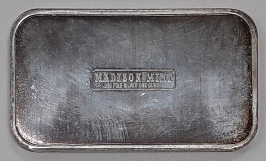 Madison Mint 1 Ounce .999 Silver Bar - Thanksgiving 1976   SB43