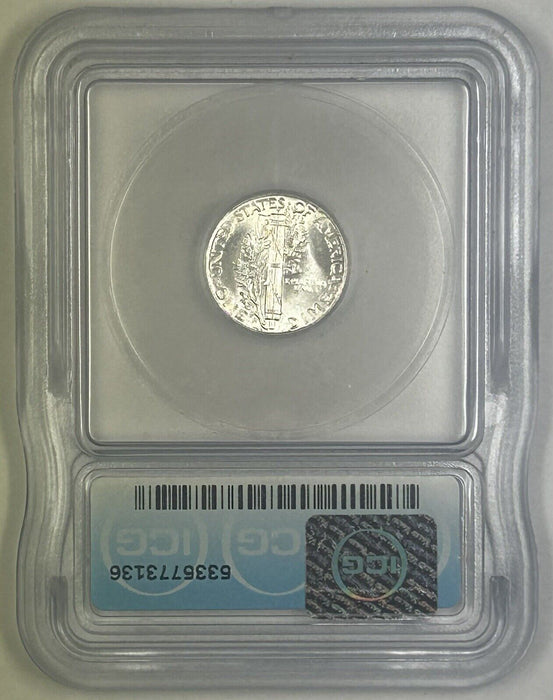 1944-S Mercury Silver Dime 10c Coin ICG MS 63 (Near FB) (54) B