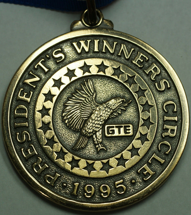 1995 GTE Corp Verizon President's Winners Circle Solid 14K Gold Medal Bogo