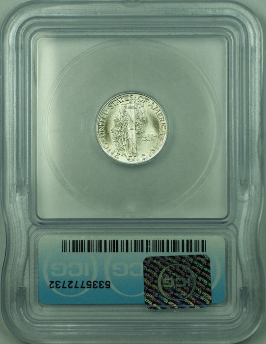 1937 Mercury Silver Dime 10c Coin ICG MS-64 (FSB) (Looks Better)  (53B)