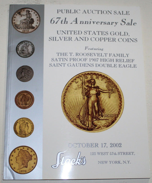 October 17 2002 Stack's 67th Anniversary Public Auction Sale Coin Catalog WW6P