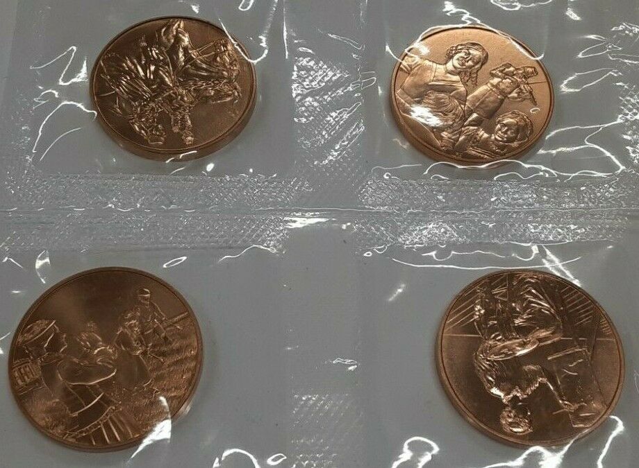 2011 First Spouse US Mint Bronze Medals 4 Piece Set in OGP W/COA