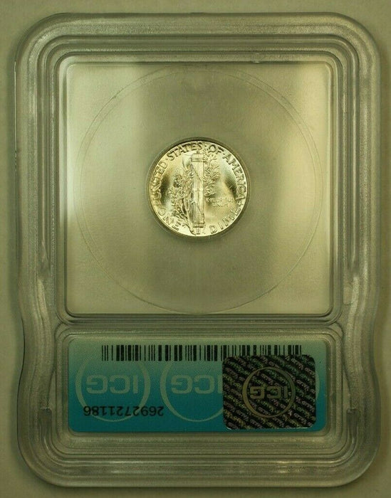 1945 Silver Mercury Dime 10c Coin ICG MS-65 KK