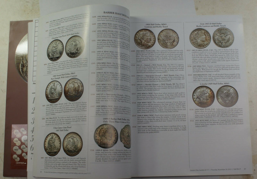 Nov 29-Dec 2nd 2012 US Coin Auction Heritage Catalog Houston Texas (A174)
