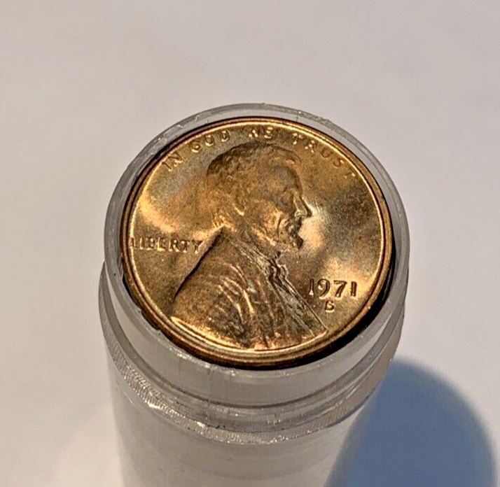 1971-S Lincoln Memorial Penny BU/UNC Roll-50 Coins