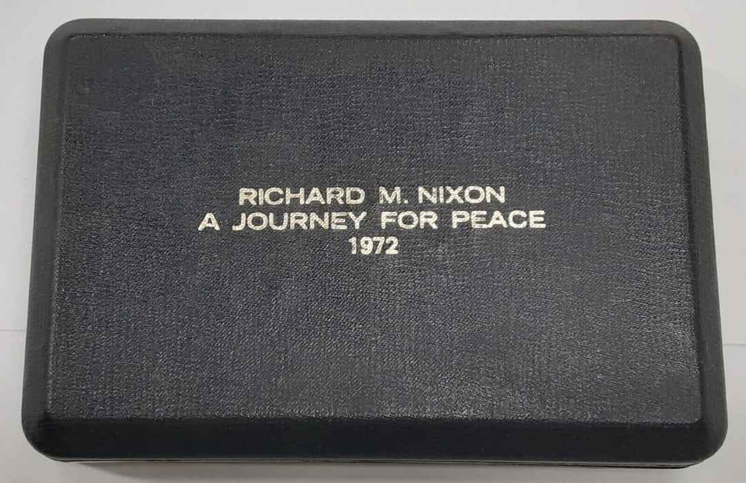 1972 Richard Nixon Journey For Peace Silver/Bronze Medal Set in Case
