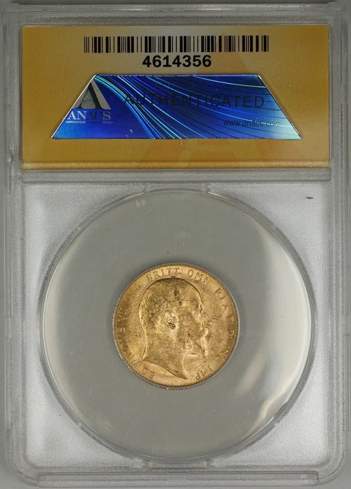 1909-P Australia Sovereign Gold Coin ANACS MS-61 (L AMT)