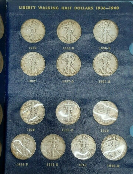 Near Complete Collection/Walking Liberty Half Dollars 1916-47 PDS (No 21-D)