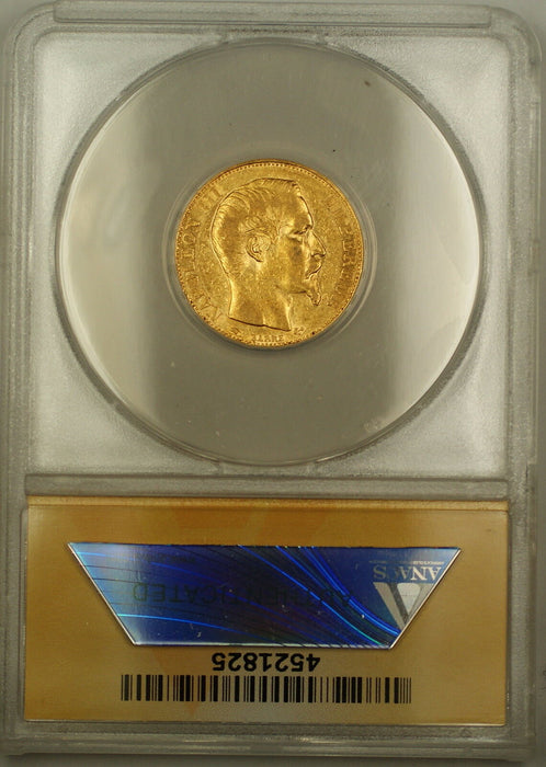 1856-A France 20 Fr Francs Gold Coin ANACS EF-45