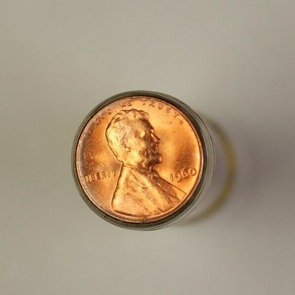 1960 United States Roll Of Lincoln Pennies *Large Date* 50 Coins Total
