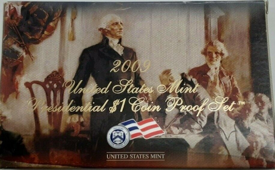 2009-S United States Presidential Dollar Proof Set With Box and COA