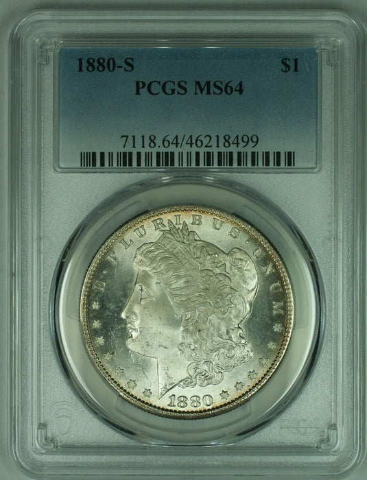 1880-S Morgan Silver Dollar  PCGS MS-64   (25)