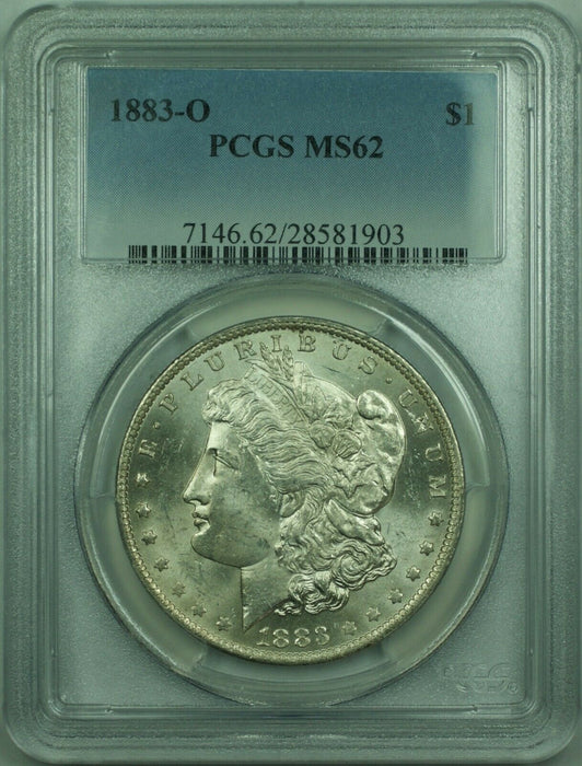 1883-O Morgan Silver Dollar S$1 PCGS MS-62 Undergraded (30)