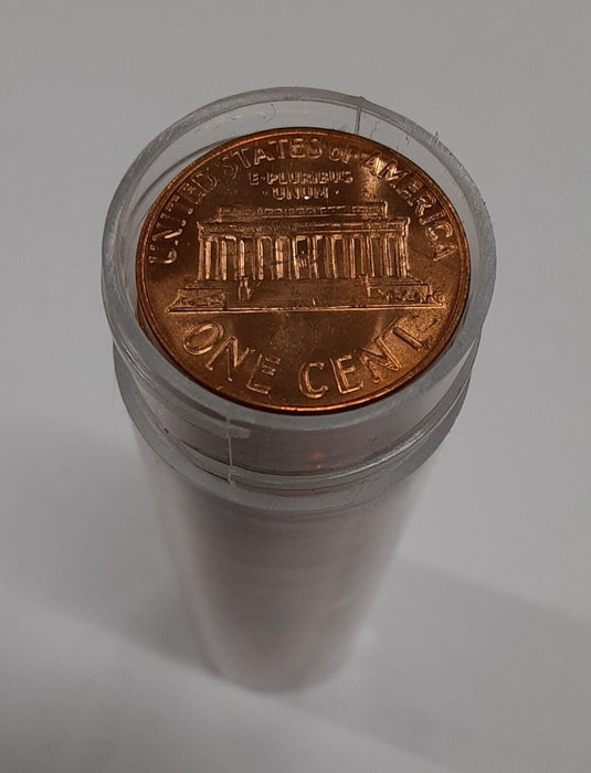 1968 US Lincoln Cents BU Roll 50 Coins Total in Coin Tube