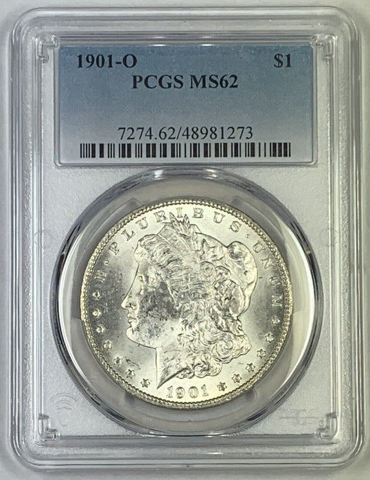 1901-O Morgan Silver $1 Dollar Coin PCGS MS 62 (6) E