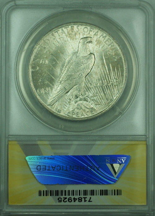 1923 Peace Silver Dollar $1 Coin ANACS MS-61