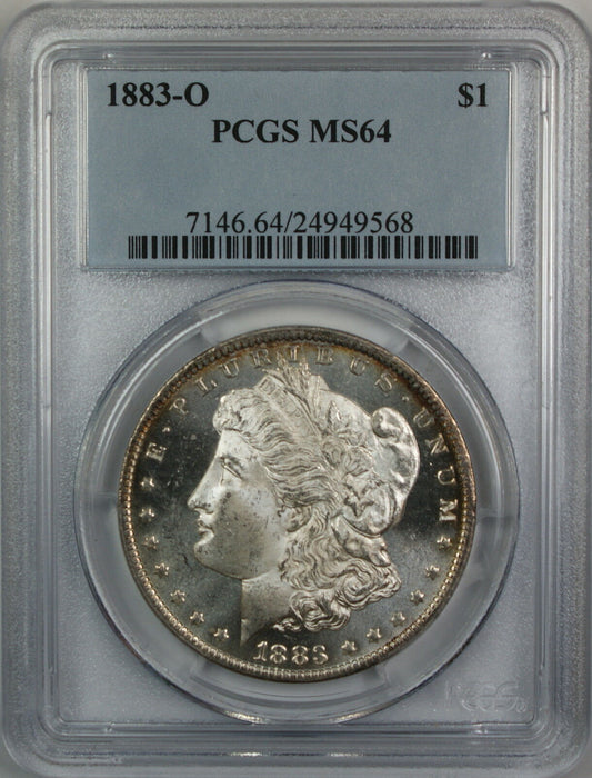 1883-O Morgan Silver Dollar, PCGS MS-64, Better Coin, (Semi PL) JT