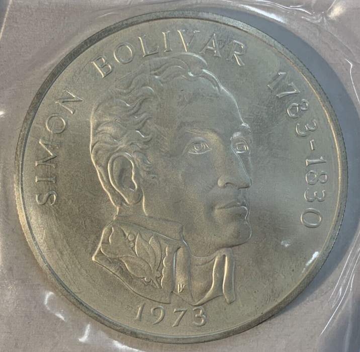 1973 Silver Panama Uncirculated 20 Balboas Coin