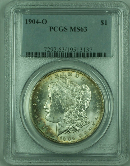 1904-O Morgan Silver Dollar Coin $1 PCGS MS-63 Toned (36) D