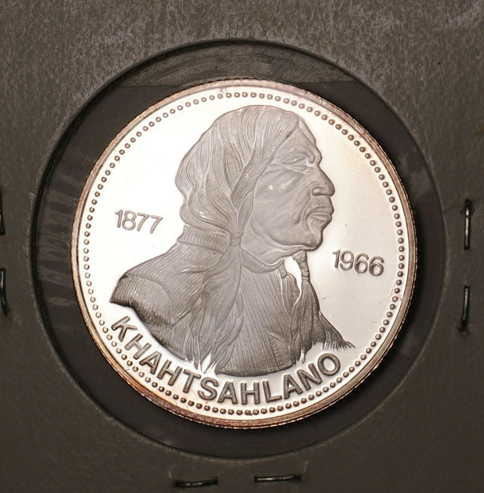 1977 British Columbia Salish Gem Proof Khantsahlano Silver Medal