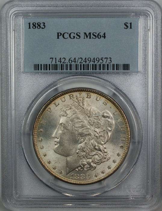 1883 Morgan Silver Dollar, PCGS MS-64, Better Coin, JT