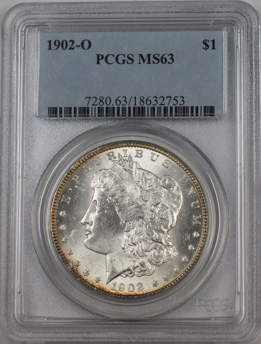1902-O Morgan Silver Dollar $1 Coin PCGS MS-63 better coin (BR-25 M)