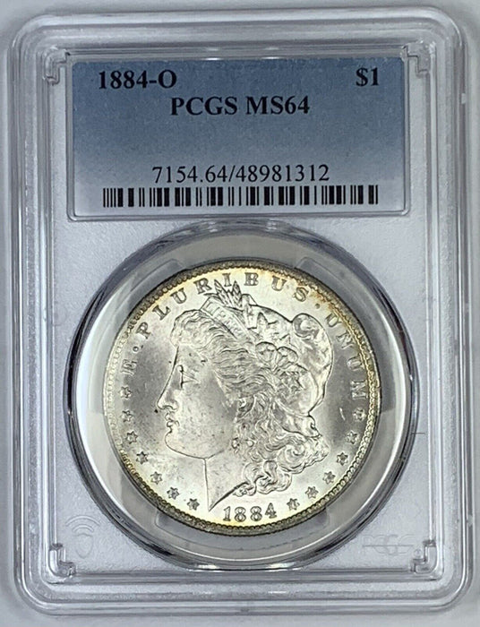 1884-O Morgan Silver $1 Dollar Coin PCGS MS 64 (7) A