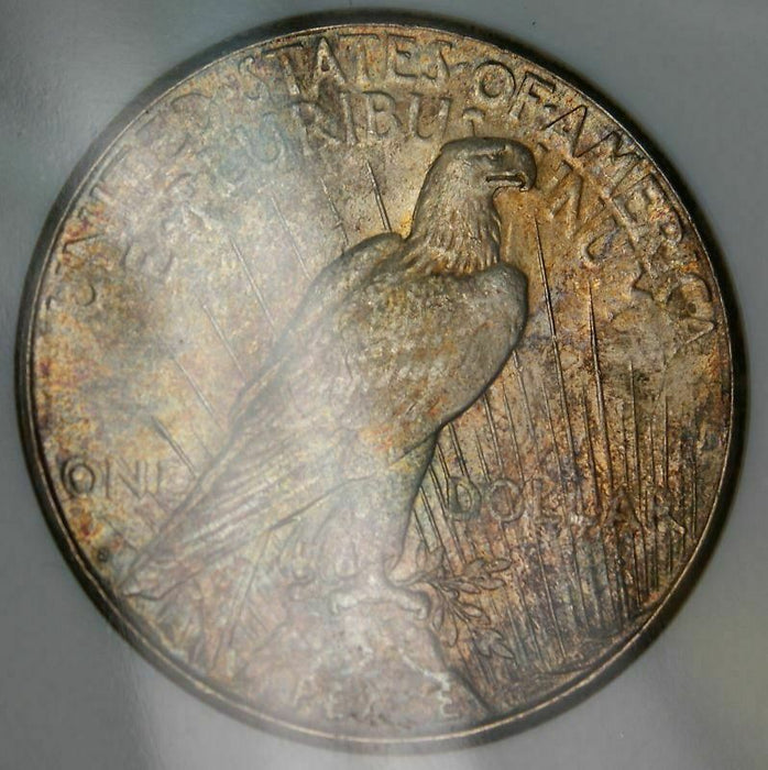 1922-S Peace Silver Dollar, NGC MS-62 Toned DGH