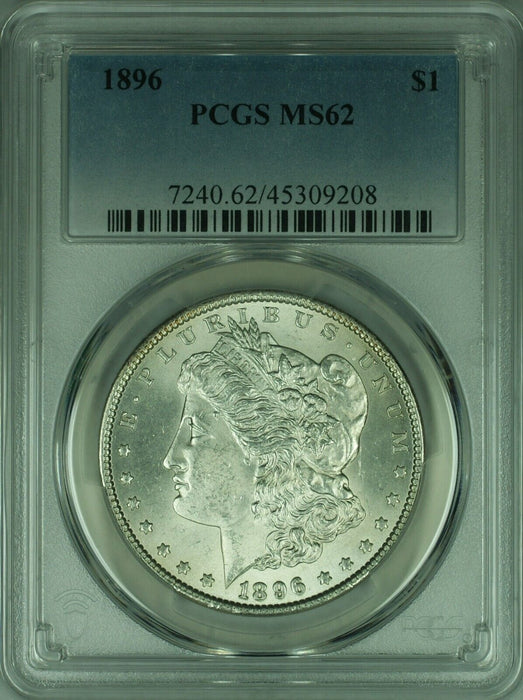 1896 Morgan Silver Dollar Coin $1 PCGS MS-62 Better Coin  (40B)