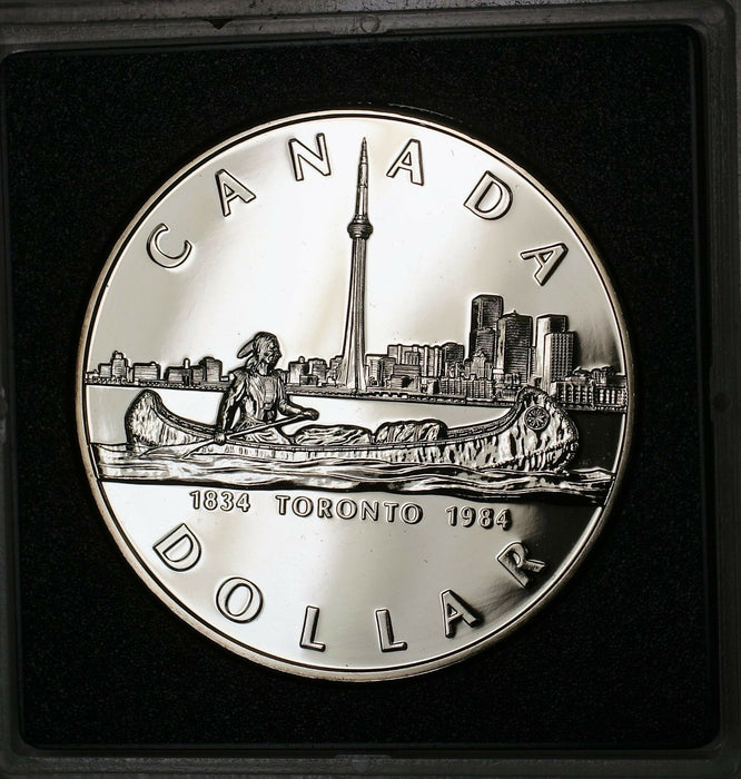 1984 Canada $1 Commemorative Proof Like Coin Centennial of Toronto Royal Mint