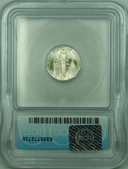 1937 Mercury Silver Dime 10c Coin ICG MS-65 (Looks FSB) (53D)
