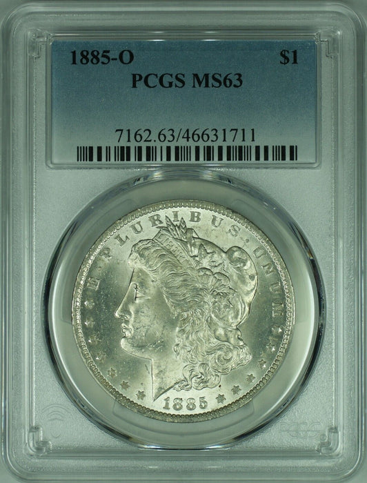 1885-O Morgan Silver Dollar Coin  PCGS MS-63   (34A)