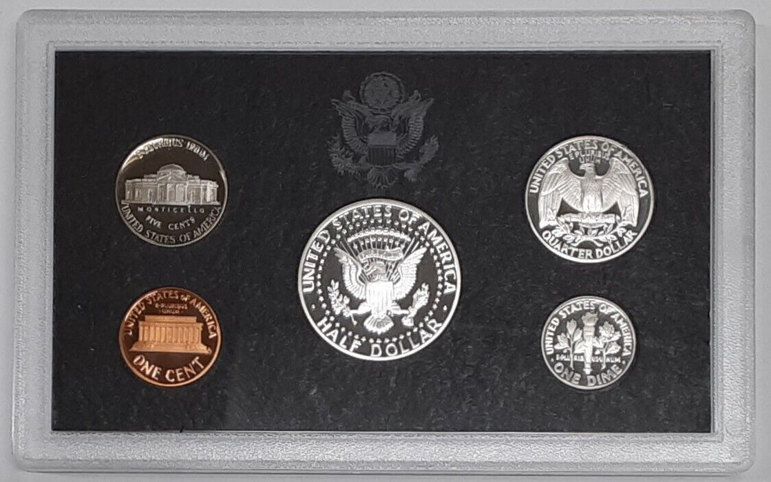 1996-S US Mint Silver Proof Set - 5 Gem Coins w/Original Box & COA