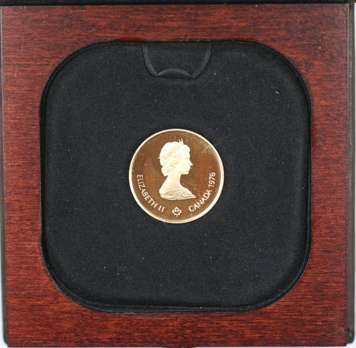 1976 Canada Olympic $100 1/2 Oz Gold Proof Commemorative Coin as Issued