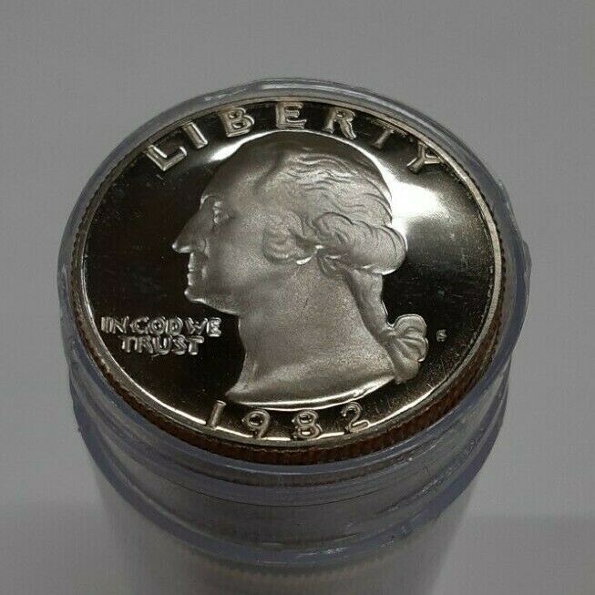 1982-S Washington Clad Proof Quarter Roll 40 Coins Total
