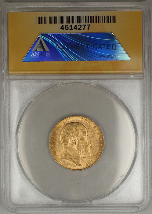 1909-P Australia Sovereign Gold Coin ANACS MS-60 (B AMT)