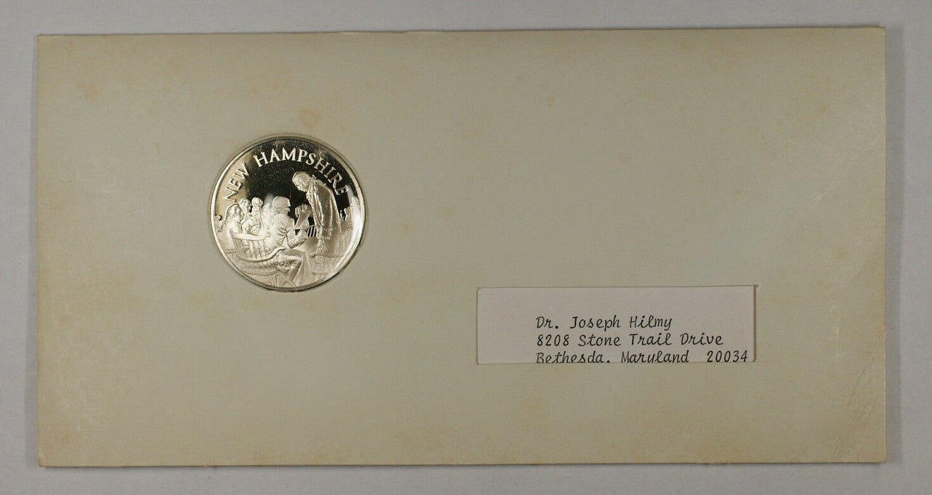 1974 Postmasters Of America Commemorative Silver Medal South Carolina