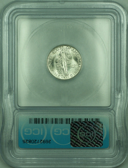 1945-S Mercury Silver Dime 10c Coin ICG MS-65 (QAA)