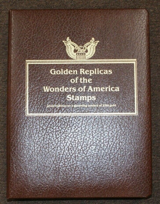 Golden Replicas & FDCs of US Stamps Postal Commem. Society Wonders 37 Total