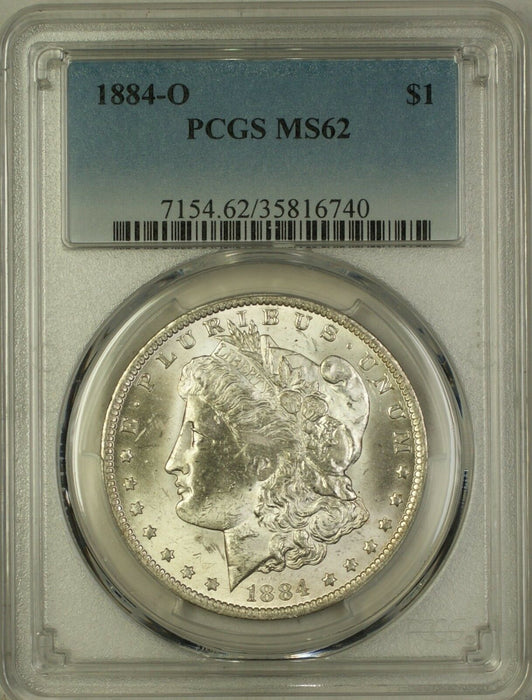 1884-O Morgan Silver Dollar $1 Coin PCGS MS-62 (5i)