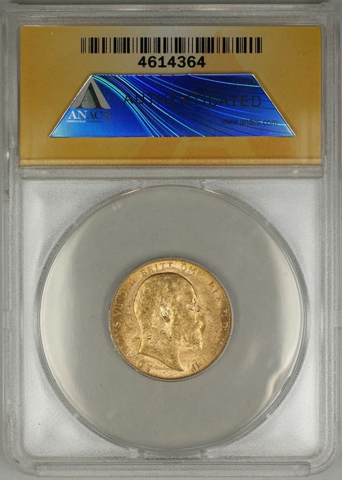 1909-P Australia Sovereign Gold Coin ANACS MS-61 (W AMT)